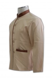 KI017 custom hotel waiter uniform   pro chef clothing